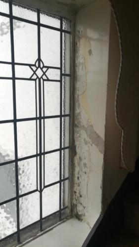damaged window reveal